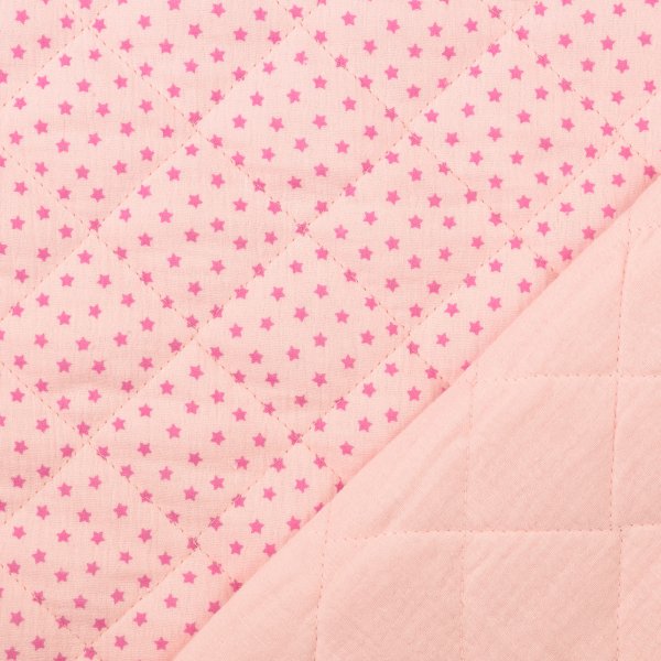 Musselin - Stepper - Sternchen - rosa