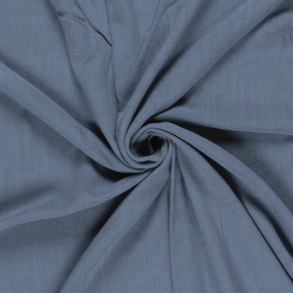 Viskose Leinen Slub - uni - graublau