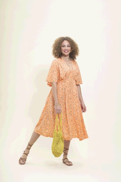 RESTSTÜCK 90cm !!! - Viskose - Spring Delight - coral