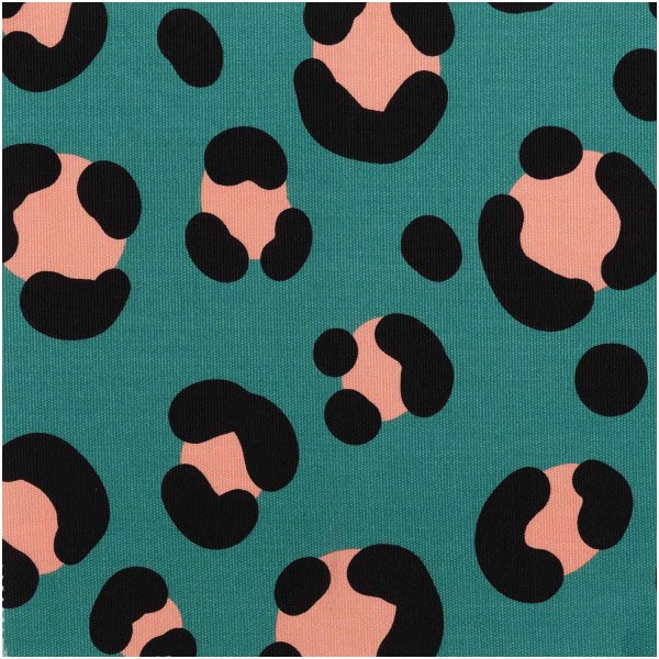 Canvas - Acid Leo - petrol - Rico Design