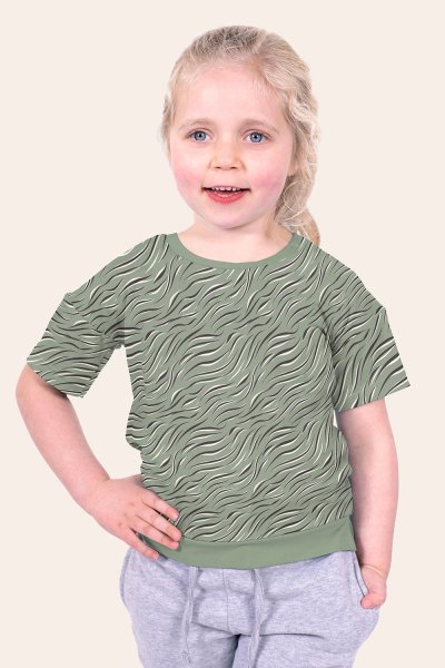 RESTSTÜCK 0,50m !!! - Jersey - Zebra Zaylee - mint