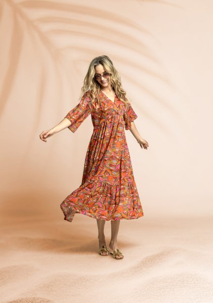 Viskose - Leaves - multicolor
