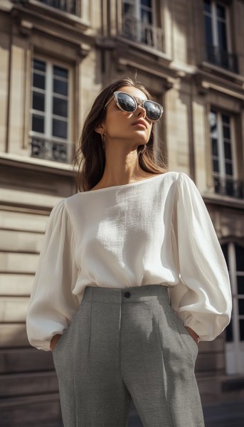 Hosenstoff - Big Herringbone - taupe