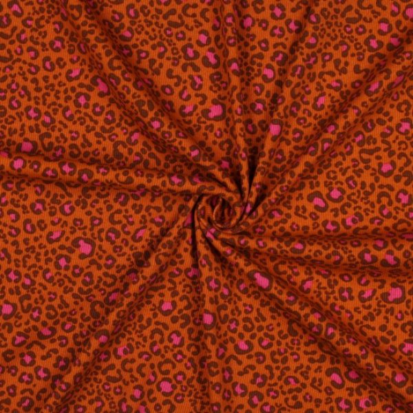 Rib Jersey - Roxy Leo - orange/pink