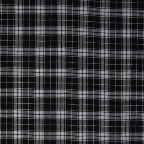 RESTSTÜCK 0,50m !!! - Baumwoll Flanell - Maverick - hellgrau/schwarz - Swafing