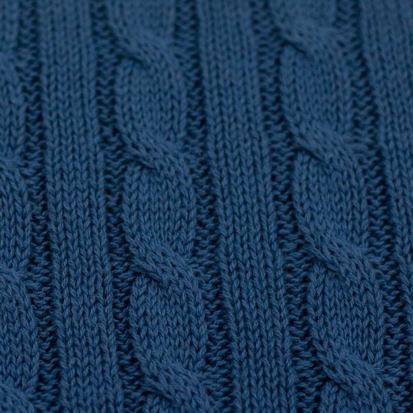 Zopfstrick - Sophie - uni jeansblau - Swafing