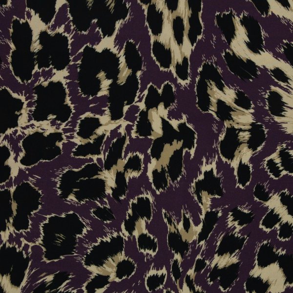 Viskose - Leo - aubergine - Geoluxe by Ki-ba-doo - Swafing