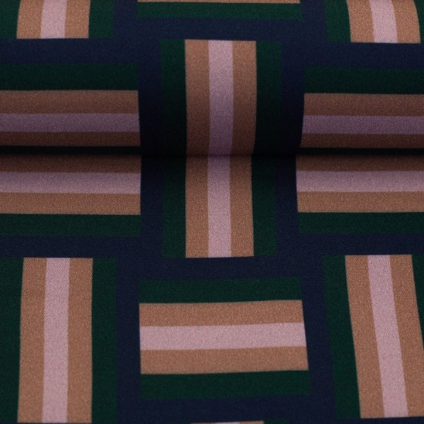 Viskose - Braid Stripe - royalblau - Geoluxe by Ki-ba-doo - Swafing