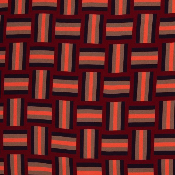 Viskose - Braid Stripe - burgundy - Geoluxe by Ki-ba-doo - Swafing