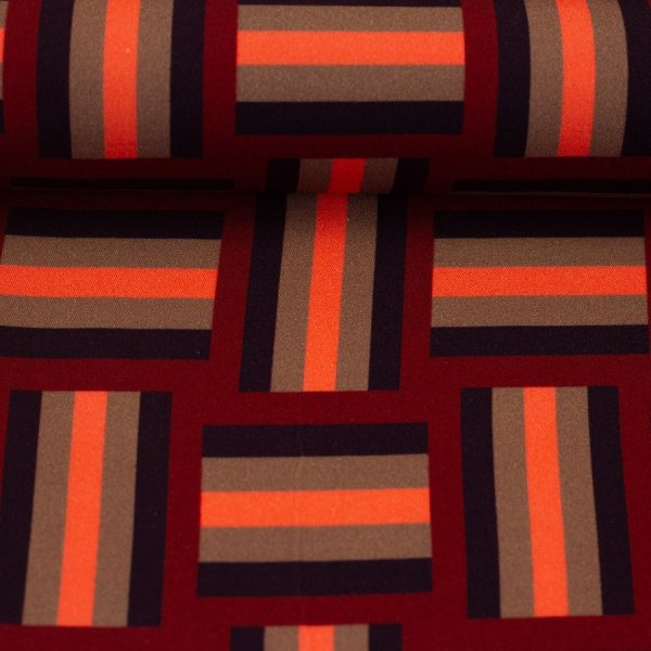 Viskose - Braid Stripe - burgundy - Geoluxe by Ki-ba-doo - Swafing