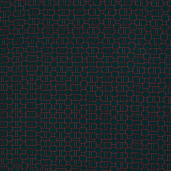 Viskose - Chain Twist - petrol/burgundy - Geoluxe by Ki-ba-doo - Swafing