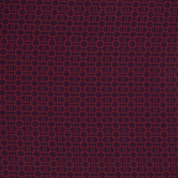 Viskose - Chain Twist - aubergine/burgundy - Geoluxe by Ki-ba-doo - Swafing