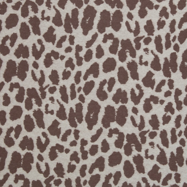Jacquard Jersey - Emily Leo - peppercorn/naturweiß