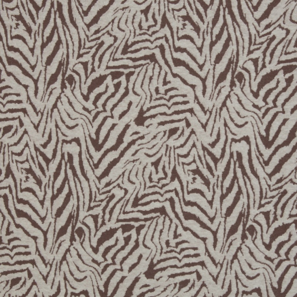 Jacquard Jersey - Emily Tiger - naturweiß/peppercorn