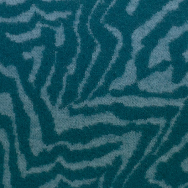 Jacquard Jersey - Emily Tiger - provincial blue/gulf coast