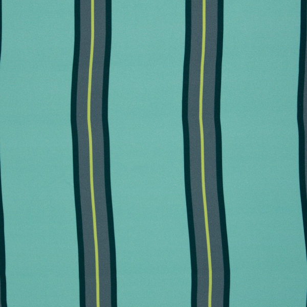 Viskose - Stripes - provincial blue/türkis - Bordure Studio - Swafing by Kibadoo