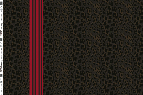 Modal French Terry - Leo Streifen - rot/anthrazit - Swafing by Kibadoo