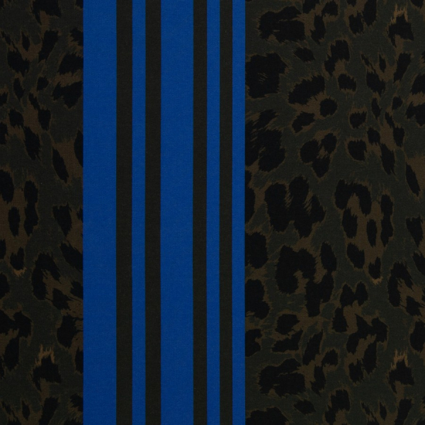 Modal French Terry - Leo Streifen - blau/anthrazit - Swafing by Kibadoo