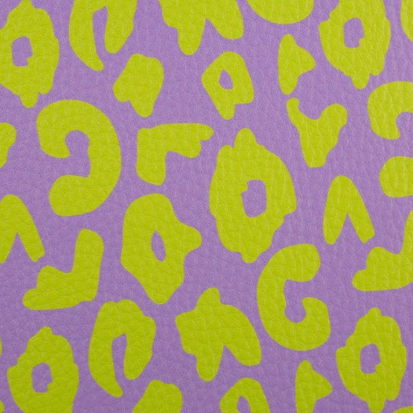 Kunstleder - Happy Collection - Leo - flieder/kiwigrün - Swafing by Cherry Picking