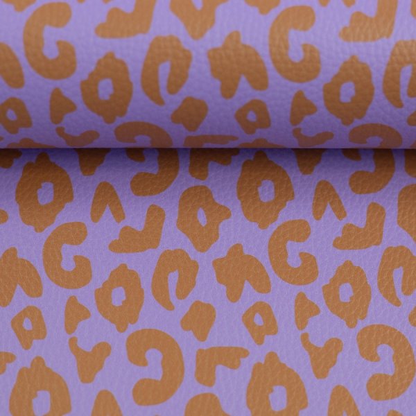 Kunstleder - Happy Collection - Leo - flieder/terracotta - Swafing by Cherry Picking