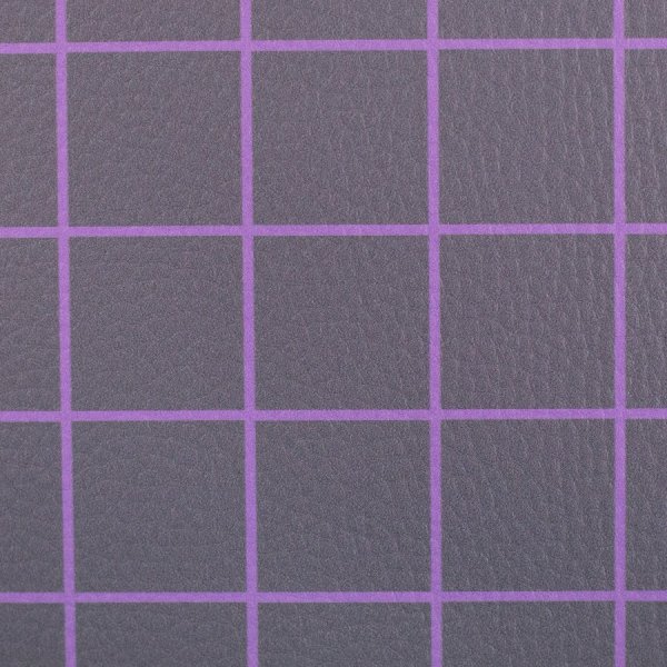 Kunstleder - Happy Collection - Karos - dunkelgrau/flieder - Swafing by Cherry Picking