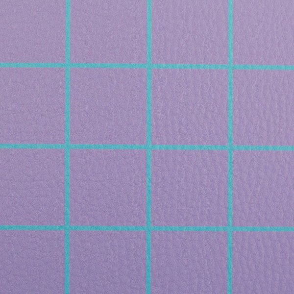 Kunstleder - Happy Collection - Karos - flieder/türkis - Swafing by Cherry Picking