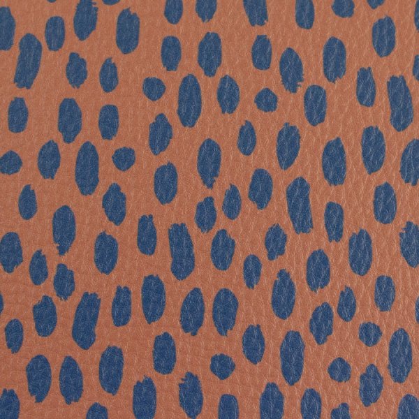 Kunstleder - Brush & Wild - Brush - terrakotta/blau - Swafing by Cherry Picking