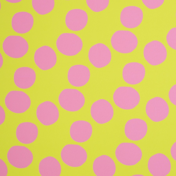 Oxford Gewebe - wasserabweisend - Große Punkte - neongrün/rosa - Swafing by Cherry Picking