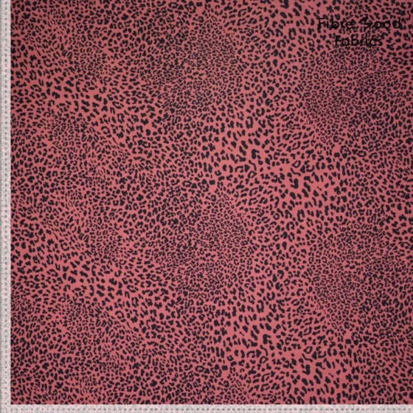 Sweat - recycled heavy jogging - Leopard - red - Fibremood Spezial No. 4