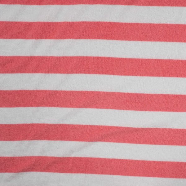 Baumwoll Frottee Terry - Balance Stripes - pink
