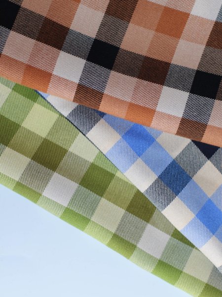 Viskose mit Livaeco™ Fasern - Tino Check - tea green - meetMilk