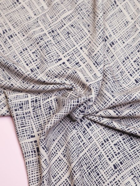 Viskose mit LENZING™ ECOVERO™ Fasern - Path - dark navy - MeetMilk