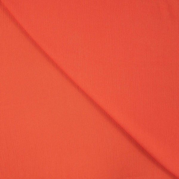 Viskose Crincle - uni - coral