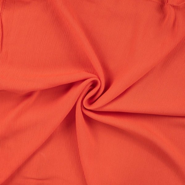 Viskose Crincle - uni - coral
