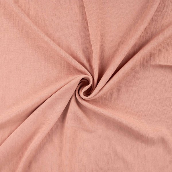 Viskose Crincle - uni - dusty salmon