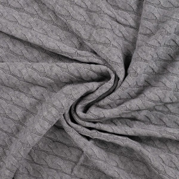 Viskose Strick - Cozy Twist - grey melange