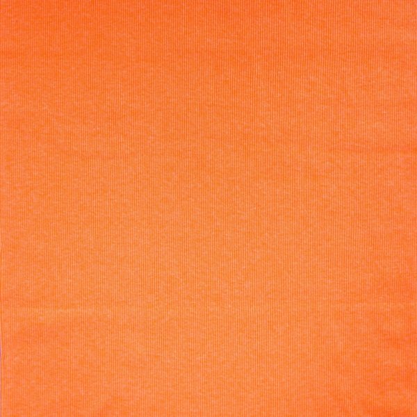 Ripp Bündchen - uni - neon orange meliert
