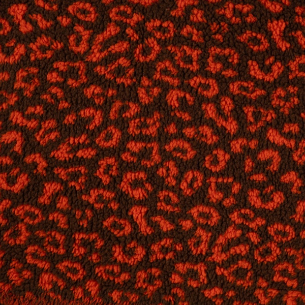 Teddy Plüsch - Mantelstoff - Maxime Leo - brown/orange
