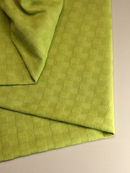 Bio Jacquard Jersey - Chess Knit - mellow moss - Mind the Maker