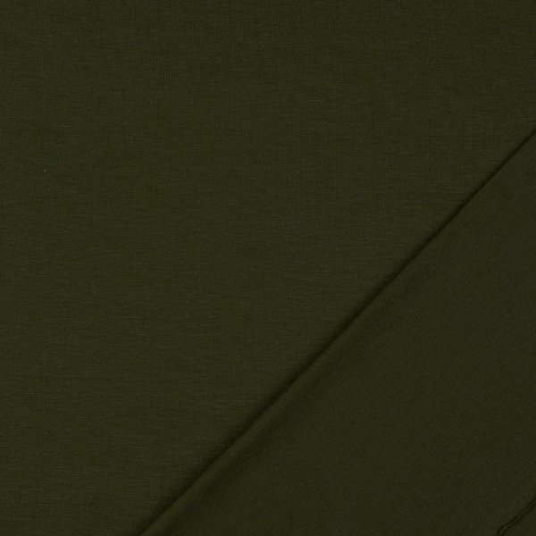 Viskosejersey - uni - khaki