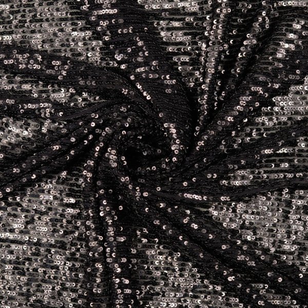 Pailletten Jersey - Chrissy - schwarz