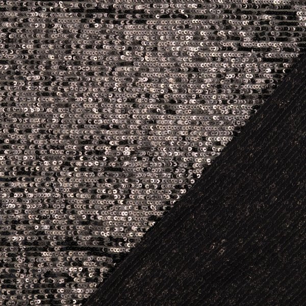 Pailletten Jersey - Chrissy - schwarz