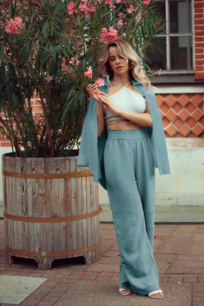 Baumwolle - Vintage washed - grau
