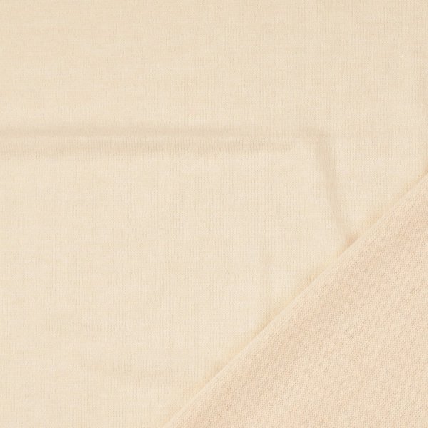 Strickjersey uni - Moon - creme