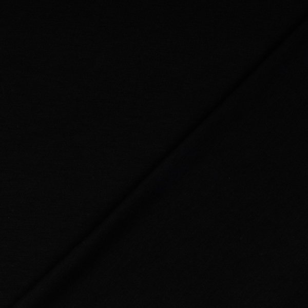 Heavy Viskosejersey - uni - schwarz