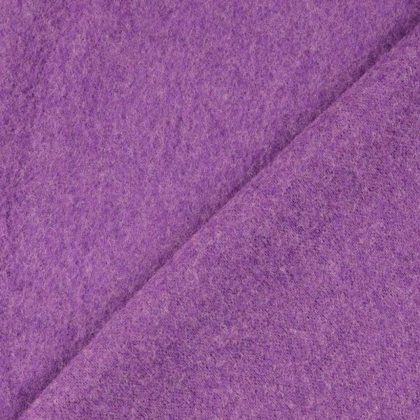 Wollfleece - uni - lila