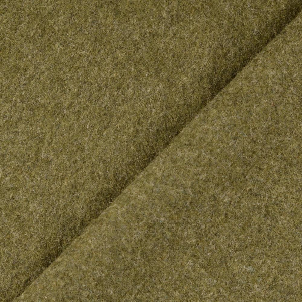 RESTSTÜCK 1,30m !!! - Wollfleece - uni - oliv