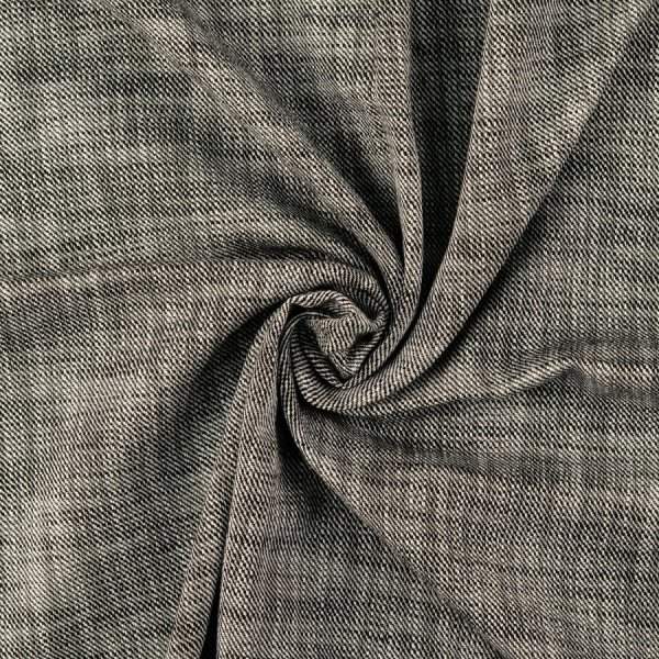 Baumwollgemisch - Tweed - meliert - schwarz