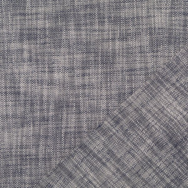 Baumwollgemisch - Tweed - meliert - dunkelblau