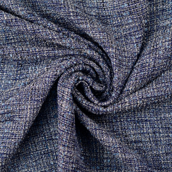 Tweed Bouclé - Iwona - blue